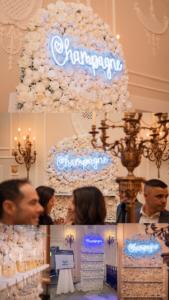 White Roses Champagne WAll